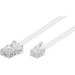Western cable 8P4C plug - 6P4C plug 3m
