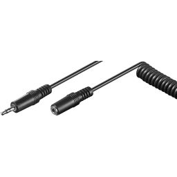 3.5mm jack extension cable - 3.5 mm plug (3-pin, Stereo) > Pawl 3.5 mm socket (3-pin, Stereo)