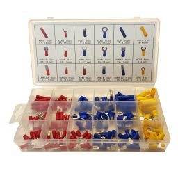 Jeu de cosses isolés 175 pcs dans une boîte en plastique