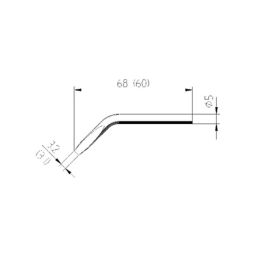 Gebogen soldeerpunt ersadur 3,1mm.