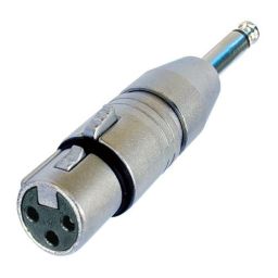 3-polige XLR Vrouwelijk <-> 6,3mm Mono Jack Mannelijk - HQ - Neutrik NA2FP