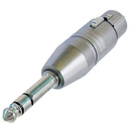 3-polige XLR Vrouwelijk <-> 6,3mm Stereo Jack Mannelijk - HQ - Neutrik NA3FP