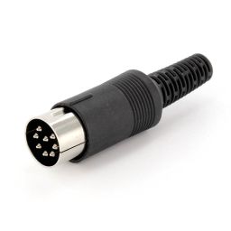 8-polige DIN connector - Mannelijk - Voor op kabel - Plastiek