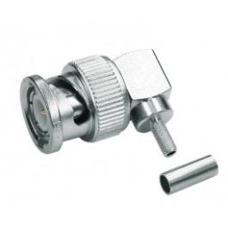 BNC connector - Mannelijk - 75ohm - Haaks - HQ - Voor RG59 kabel