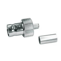 BNC Plug - Female - 75 Ohm - To crimp - HQ - For RG59 cable.