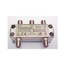 Répartiteur coaxial en T avec fiches F - 4-voies - 5x F Femelle