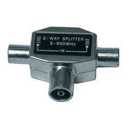 Coax Vrouwelijk <-> 2x Coax Mannelijk T-stuk - CSGP40950ME 