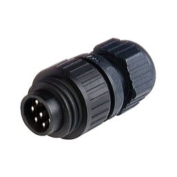 Waterproof connector 7-pole - Male - For cable 