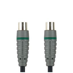 ***Coax mannelijk <-> coax mannelijk - 1 meter - Blauw ** 