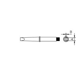 Vervangpunt voor W101 -soldeerbout 7mm 