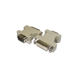 DVI-I (24+5 pin) vrouwelijk <-> VGA (15-pin) mannelijk - Analoog 