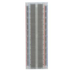 Soldeerloos breadboard met 830 ronde gaten - transparant 