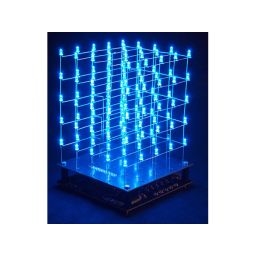 3D LEDkubus - 5 x 5 x 5 - Blauwe LEDs 