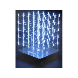 Cube à LED 3D - 5 x 5 x 5 - LED blanc 