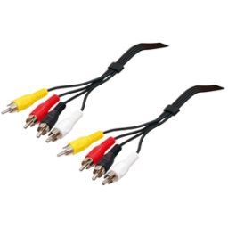 4x RCA male <-> 4x RCA male - 1,5 meter.