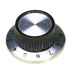 Black 6,35mm plastic calibrated knob.