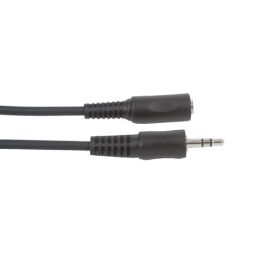3,5mm stereo jack mannelijk <-> 3,5mm stereo jack vrouwelijk - 1,80 meter