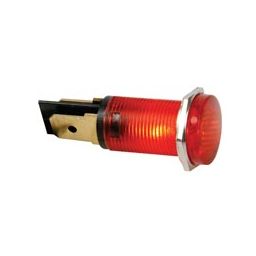 Ronde signaallamp 14mm 12V Rood 