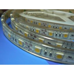 Waterdichte ledstrip - Warm Wit - 300 type 5050 leds 24VDC - Ultra bright - IP68 