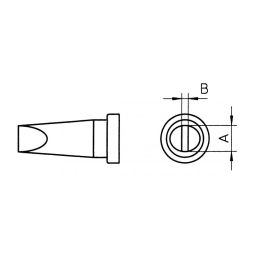 Panne à souder pour fer à souder WSP80 (pour WS81/WT1012) 