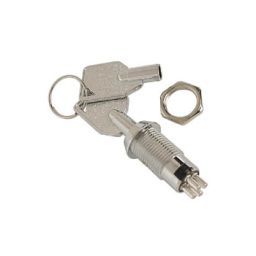 Key operated switch miniature ON-ON 0,5A-250V D: 12mm 