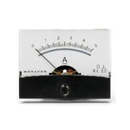 Analogue quality current pannel meter 5A DC / 60 x 47mm 