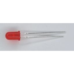 Pinkled 5mm rood 1Hz 80mcd  1,6...3,4V 20mA 