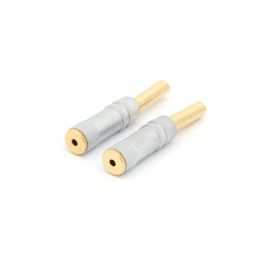 2,5mm stereo jack vrouwelijk - metaal - 2 stuks