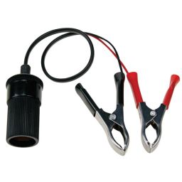 12V Cigar Lighter Adaptor with battery clamps 