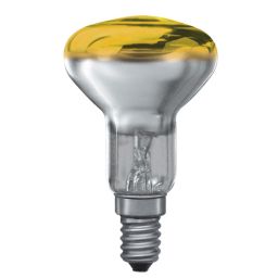 E14 -socket - R50 - 25W - 230V lamp - d=50mm / l=85mm - Geel - 35° 