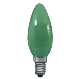 E14 -socket- 25W - 230V lamp - d=35mm / l=98mm - Groen 