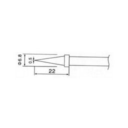 Replacement bit 0,5mm for SB30 and SB40 soldering irons 