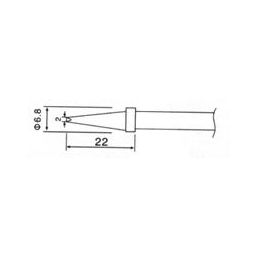 Reservepunt 2.0mm voor SB30 en SB40 soldeerbouten enz... 