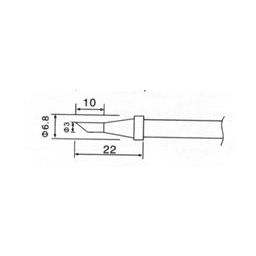 Reservepunt 3,0mm voor SB30 en SB40 soldeerbouten enz.... 