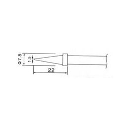 Reservepunt 1.5mm voor SB60 soldeerbouten 