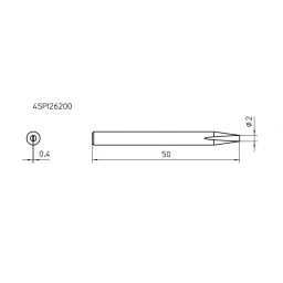 Vervangpunt voor SPI-27 -soldeerbout 2mm 