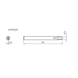 Vervangpunt voor SPI-27 -soldeerbout 3mm 