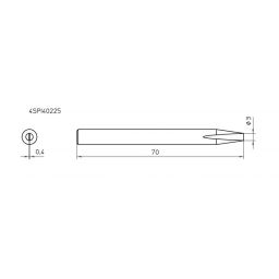 Vervangpunt voor SPI-41 -soldeerbout 3mm 