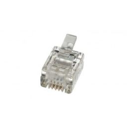 RJ-connector 4/6 - RJ11 (4 contacten / 6 breed) 