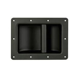 Heavy-duty handvat voor luidspreker zwart metaal 220 x 160mm 