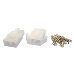 Wire to wire connector Set 1x2 poles - Pitch: 6,2mm 