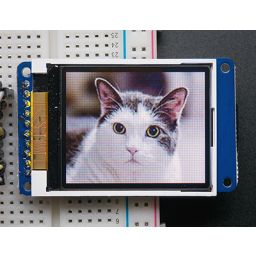 1,8" 18-bit color TFT LCD display with micro SD card breakout ST7735R 