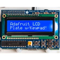 Adafruit Blue&White 16x2 LCD + keypad kit for Raspberry pi