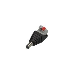 2,1mm DC plug met veerklemaansluiting