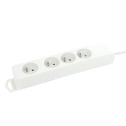 4-voudig stopcontact met snoer 4 x 10/16A met aarding - wit 
