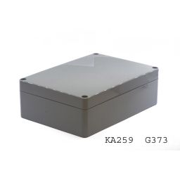 Waterbestendige abs-behuizing - donkergrijs 200 x 120 x 75mm G373