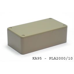 PLA2000/10 Plastic Behuizing - 72 x 23 x 46 mm - grijs 