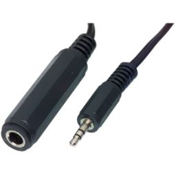 3,5mm stereo jack mannelijk <-> 6,3mm stereo jack vrouwelijk - 0,2 meter 