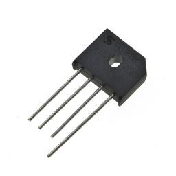 Bruggelijkrichter: 6A 560Vrms afm: 19x23x6,5mm 