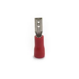 Opschuifcontact vrouwelijk - 2,8x0,8mm - Rood - 10 stuks 